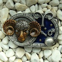 Sternzeichen Widder - Aries, 4cm Schließe, Schnalle