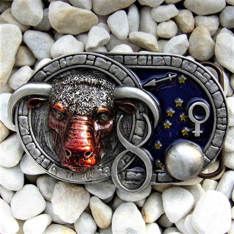 Sternzeichen Stier - Taurus, 4cm Schließe, Schnalle