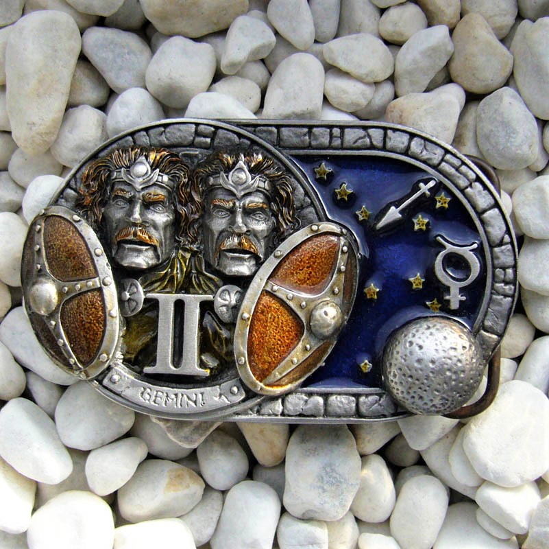 Sternzeichen Zwilling - Gemini, 4cm Schließe, Schnalle