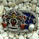 Sternzeichen Waage - Libra 4cm Schließe, Schnalle