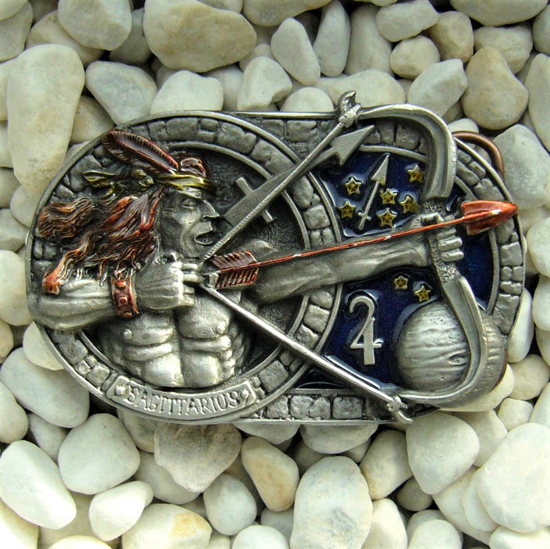 Sternzeichen Schütze - Sagittarius, 4cm Schließe, Schnalle
