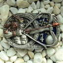Sternzeichen Schütze - Sagittarius, 4cm Schließe, Schnalle