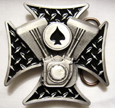 V-Twin Cross, 4cm Schließe, Schnalle