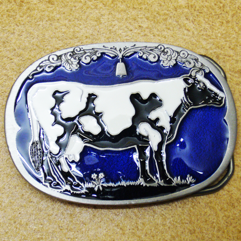 Kuh, 4cm Gürtelschließe, Schnalle