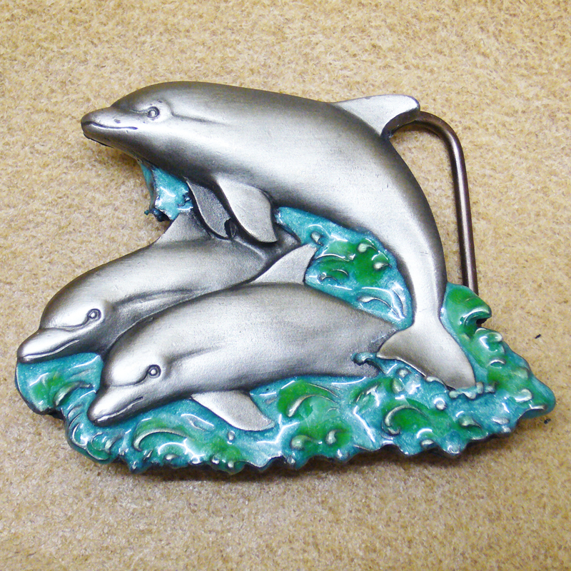 3 Delphine, 4cm Gürtelschließe, Schnalle