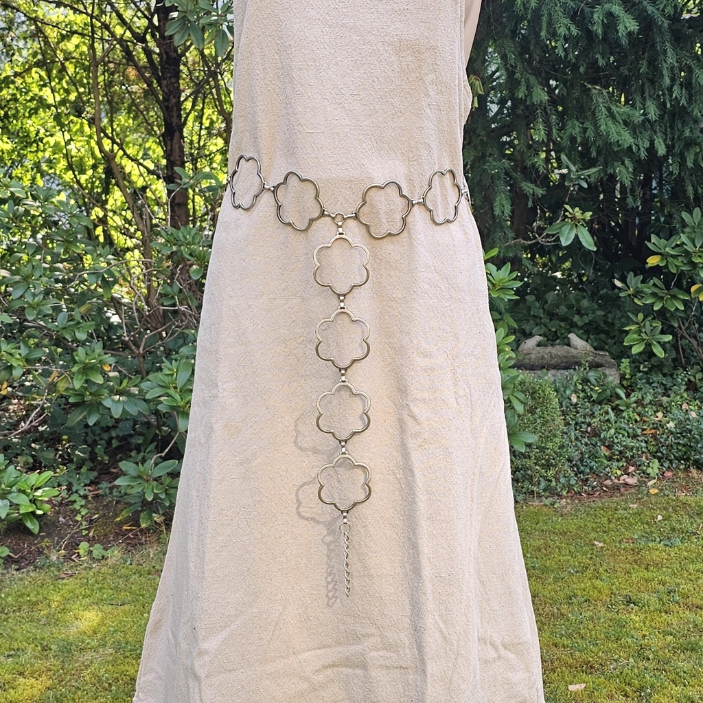 Y-Daisy, Ypsilon-Kettengürtel, silbern, Mittelalter, Larp, Cosplay