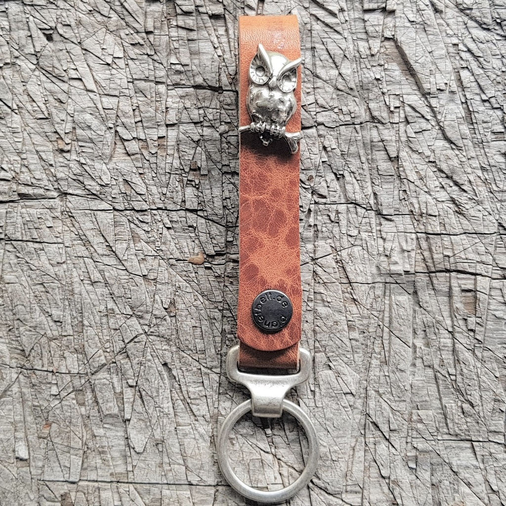 Schlüsselanhänger SLING, Eule, silber