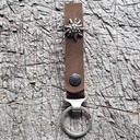 Schlüsselanhänger SLING, Edelweiß, silber