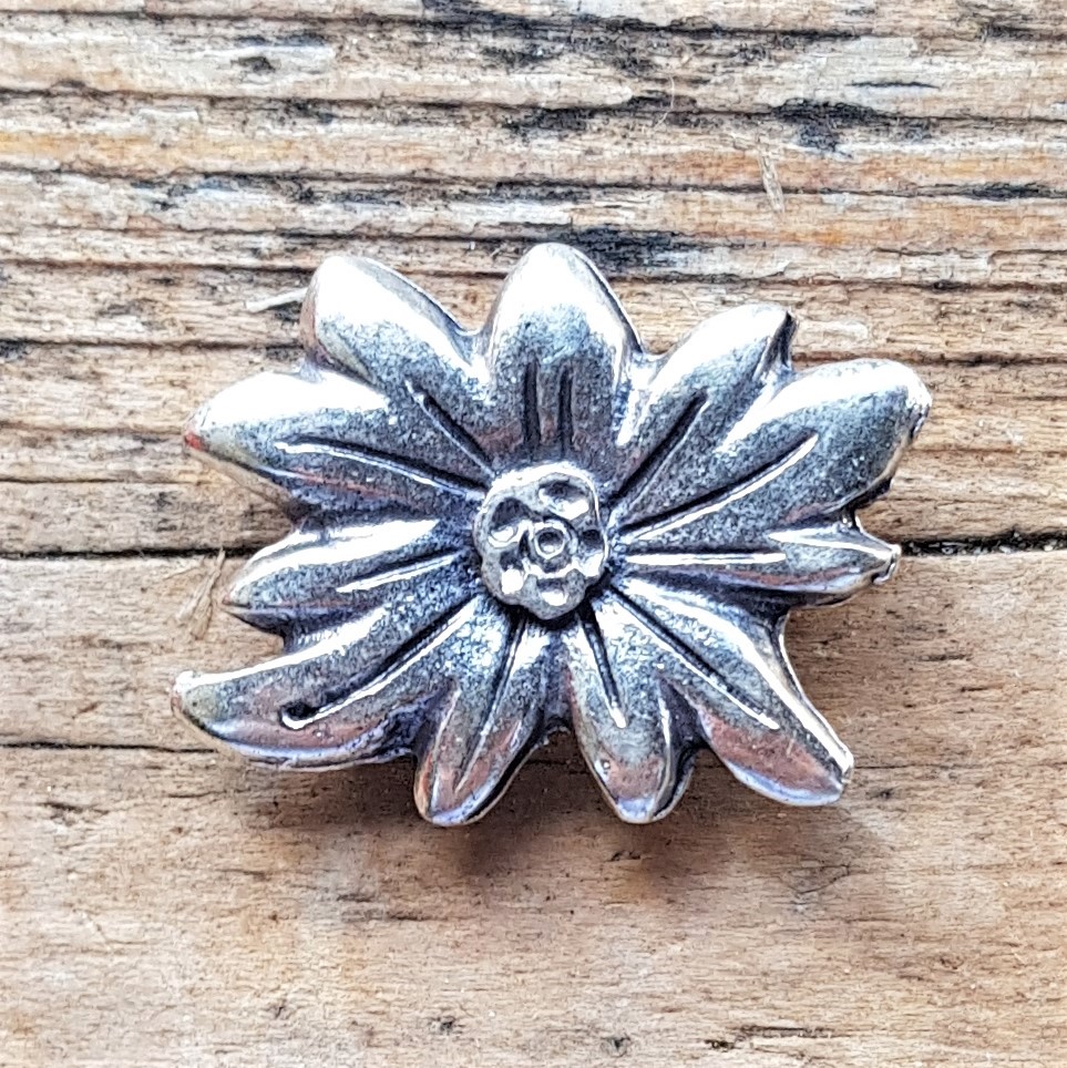 Silberdistel, silberne Zierniete