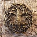 WELTENBAUM,YGGDRASIL,WELTENESCHE,Beschlag,Fb:altmessing