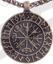 Anhänger VEGVISIR , messingfarben