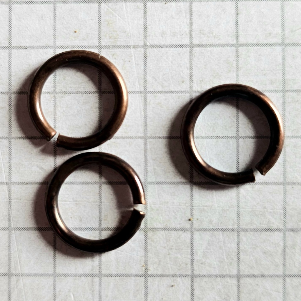 Ring, 10mm, Eisen, FB:altkupfer