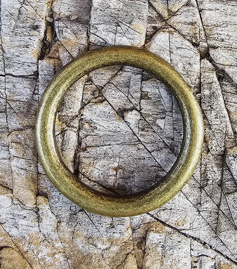 Ring, 20mm, gegossen, altmessing