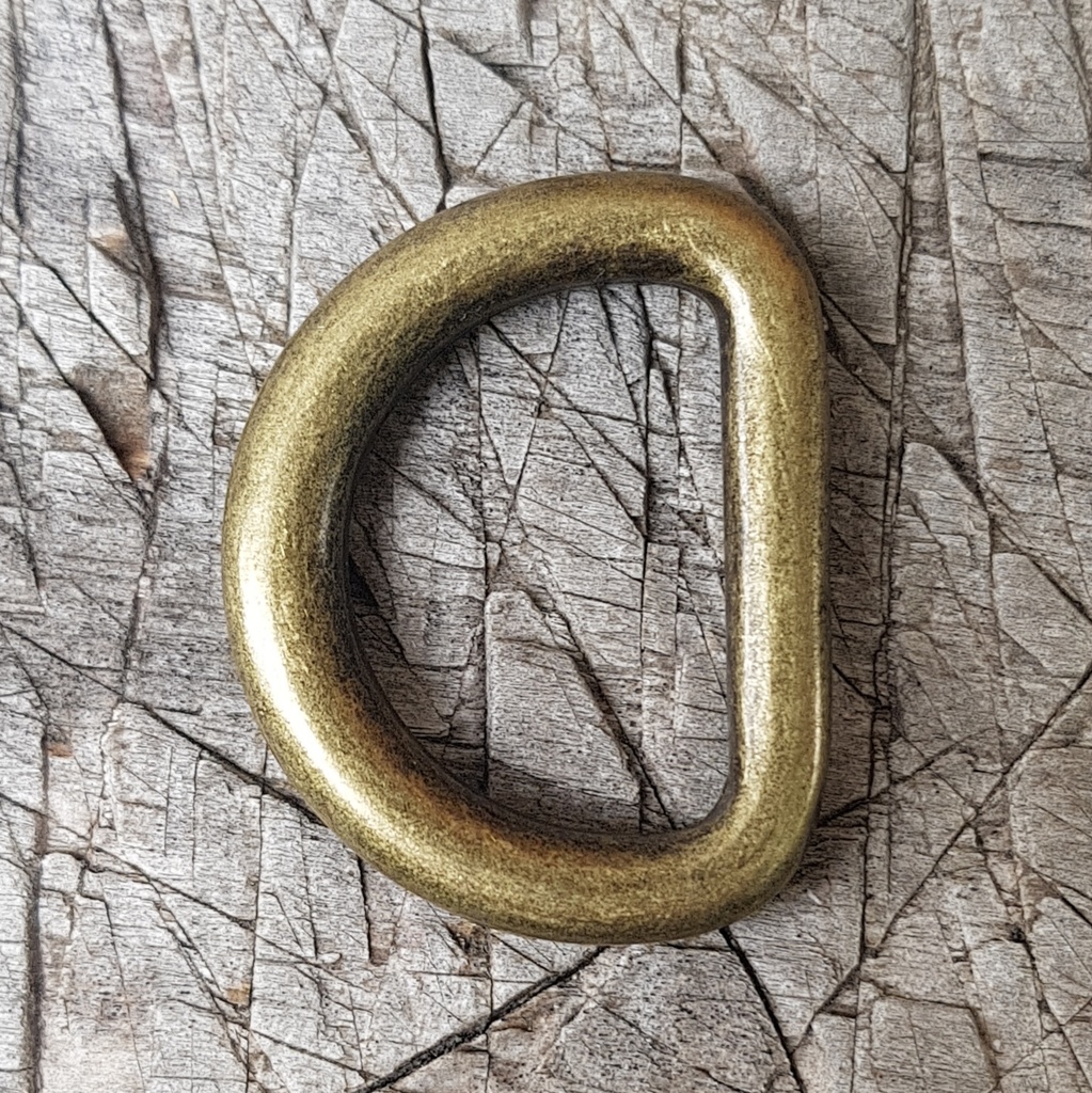 Halbring, 30mm, altmessing