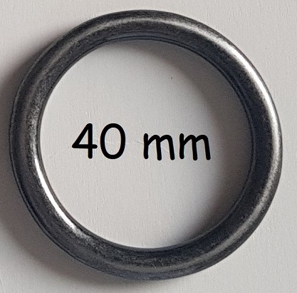 Ring, 40mm, gegossen, alteisen