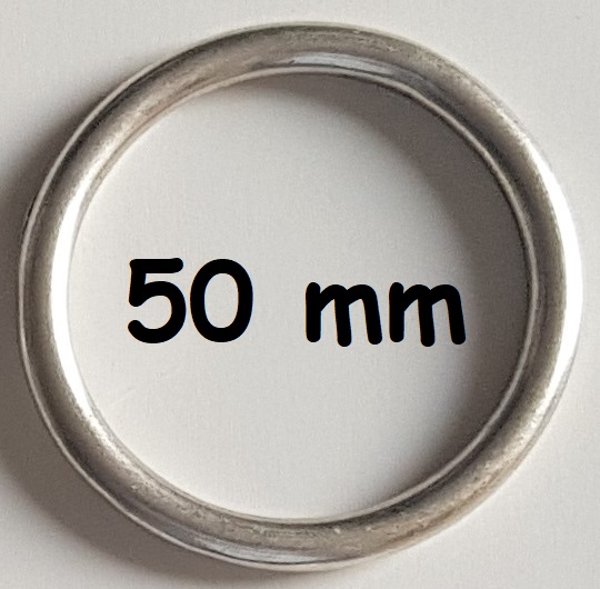 Ring, 50mm, gegossen, altsilbern