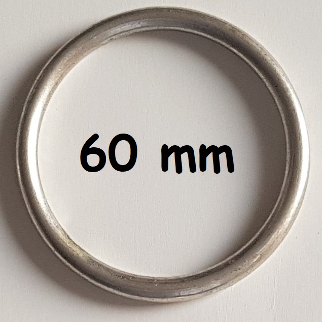 Ring, 60mm, gegossen, altsilbern