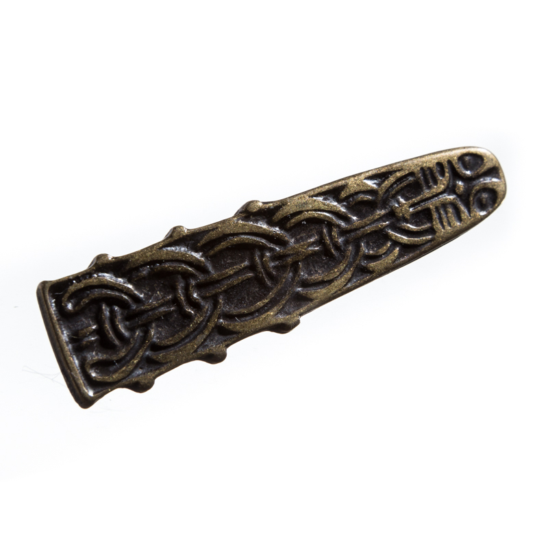 altmessingfarbene Gürtelspitze Celtic II  1,5cm