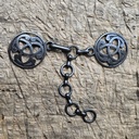TRISCEL KNOT,Fb:schwarzeisen,Verschluss,Wikinger,Kelten,Mantel,Umhang,Mittelalter,Larp