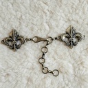 LILIEN,Verschluss,Fb:messing,Umhang,Mittelalter,Larp,Royal