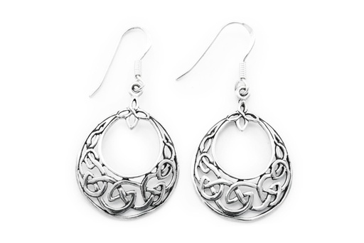 [oh112] Ohrhänger 'Celtic Art' Silber 925 -  Schmuck für Mittelalter, Reenactment und Larp