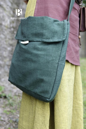 [070001NH30] Tasche Ehwaz, Grün Mittelalterliches vom Burgschneider