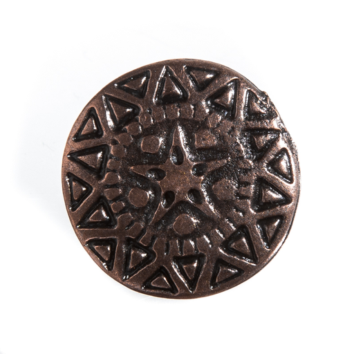 [KN-303-4] Wikinger Knopf Nordstern kupferfarben – 15 mm Zierknopf für Mittelalter Tunika & Umhang 