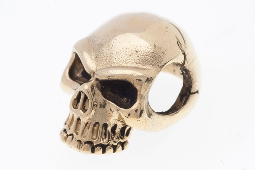 [amb208] Skullin Wikinger Perle Celtic lang, Bronze Bartperle Lockenperle - Accessoire für Historische Gewandungen, Reenactment und Liverollenspiel