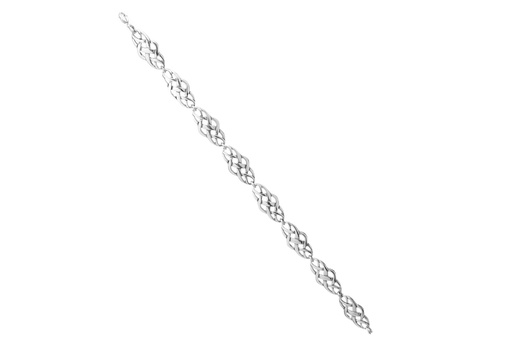 [ark7-2] Armkette 'Celtic Harmony' aus Sterling Silber - Bronze- und Silberschmuck für Reenactment, LARP und Fantasie