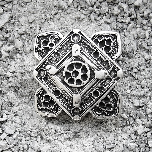 [N-139-1] Oriental Beschlag silberfarben