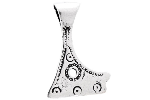 [av22] Anhänger THORNE aus Silber – Wikinger Axt Amulett 2,5 cm