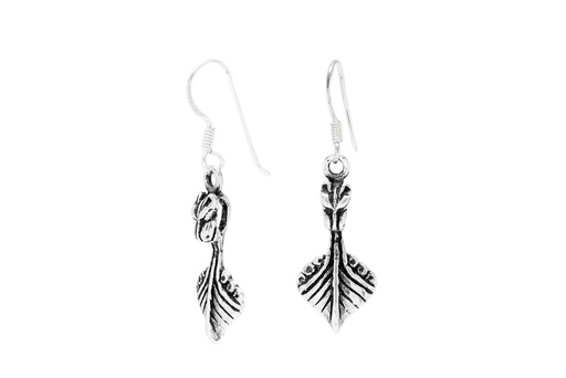 [oh146] Ohrhänger Erathor Drachenschiff aus Silber 925 – Wikinger Ohrschmuck 3,9 cm maritim