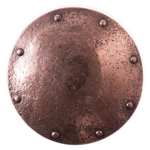 [B1224-4] Gürtelschließe „Ragnar“ – Kupferfarbene Schnalle im Wikinger-Schild-Design für 4 cm Gürtel