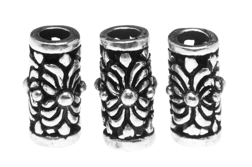 [ap26] WINDALF Mittelalter Haar- & Bartperle SKADI 8 mm – Bohemian Haarschmuck aus Silber 925