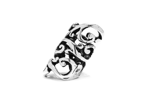 [ap83] Haar- & Bartperle "Clara" aus Silber 925 – Spirale des Lebens 2 cm