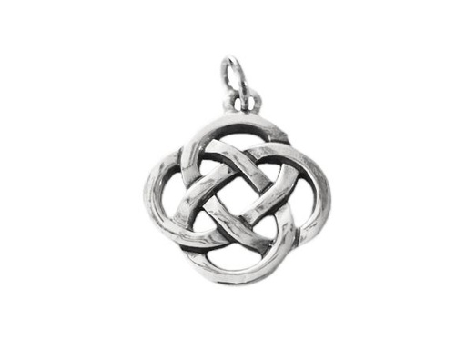 [ac22] Schmuck Anhänger Sana 2,6 cm – Silber 925 – Keltisches Unendlichkeits-Amulett für Balance & Schutz
