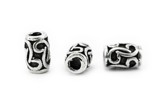 [ap60] Haar- & Bartperle "Elwen" aus Silber 925 – Elfenornamente für Zöpfe & Schmuck 6 mm