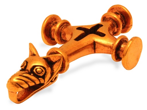 [atb62] Thorshammer Anhänger CULINN aus Bronze – Isländischer Mjölnir Amulett 7 cm