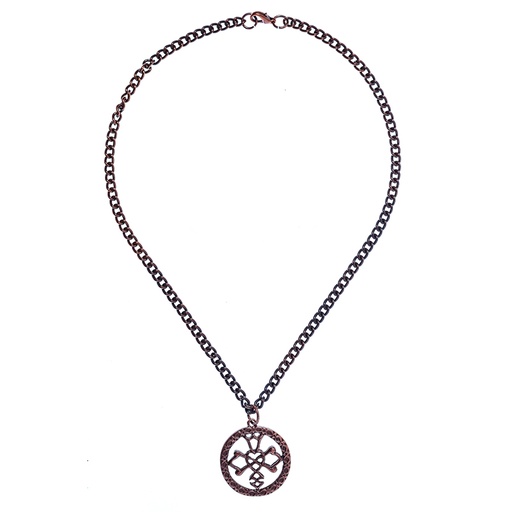 [PK-5165-4] Halskette „Celtic Wedding Knot“ – Kupferfarbener keltischer Hochzeitsknoten an schwerer Kette