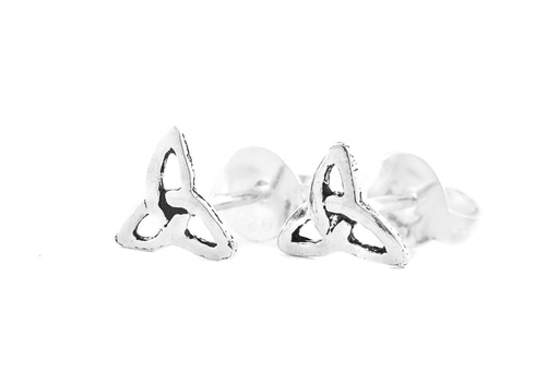 [ost14] Ohrstecker 'Camden Keltische Dreiheit' Sterling Silber 925 - Schmuck für Mittelalter, Reenactment und Larp