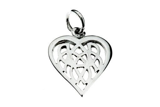[ac121] Schmuck Anhänger Amina 2,1 cm – Silber 925 – Keltisches Amulett mit filigranem Knotenmuster