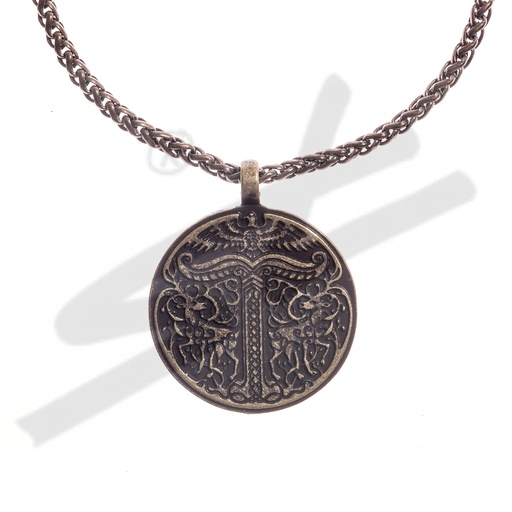 [PK-5110-21] Halskette IGGDRASIL, altmessingfarben