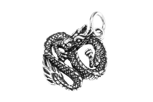 [ad34] Anhänger 'Dulcia' Drache Silber Schmuck