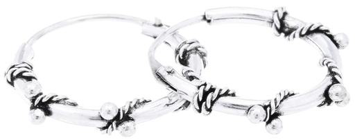 [CR64-2] Schmuck Creolen Asea 15 mm – Silber 925 – Zeitlose Ohrringe für Damen und Herren