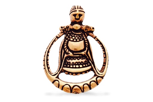 [avb513] Anhänger FREYA aus Bronze – Wikinger Göttin Amulett 3,1 cm