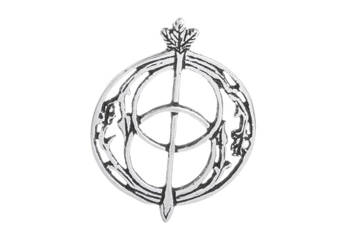 [WK2015-Ac2-2] CHALICE – Keltischer Avalon-Anhänger aus Silber 925 (3,3 cm) | Glücksamulet aus Glastonbury