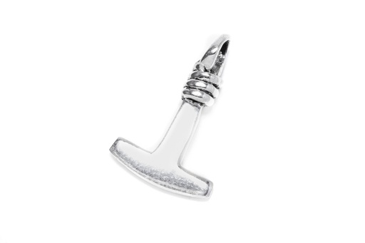 [at22] Anhänger Thorshammer Ansgar aus Silber – Mini-Mjölnir 1,6 cm