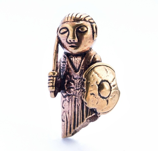 [avb539] Wikinger Anhänger „Valkyrja – Walküre“ aus Bronze – Figurine 3,6 cm nordische Schlachtmaid