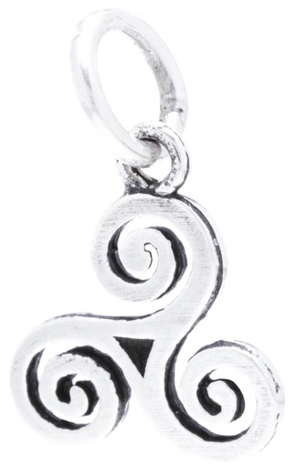 [ac80] Schmuck Anhänger Ariya 1,9 cm – Silber 925 – Keltisches Triskel-Amulett für Schutz & Energie