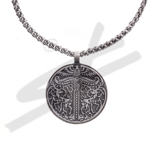 [PK-5110-1] Halskette IGGDRASIL, silberfarben